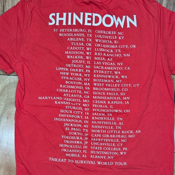 Shinedown Threat To Survival Tee (S) - Picture 4 of 7